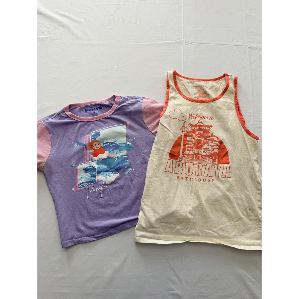 Her Universe Studio‎ Ghibli Ponyo T-Shirt & Spirited Away Tank Top Lot M XS